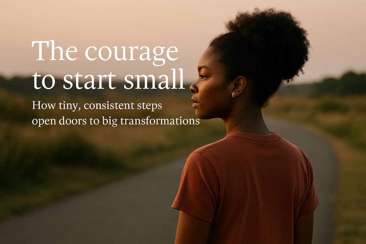 The courage to start small